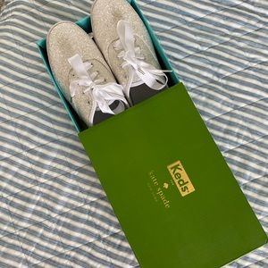 Kate Spade Keds - Glitter White - 6.5W